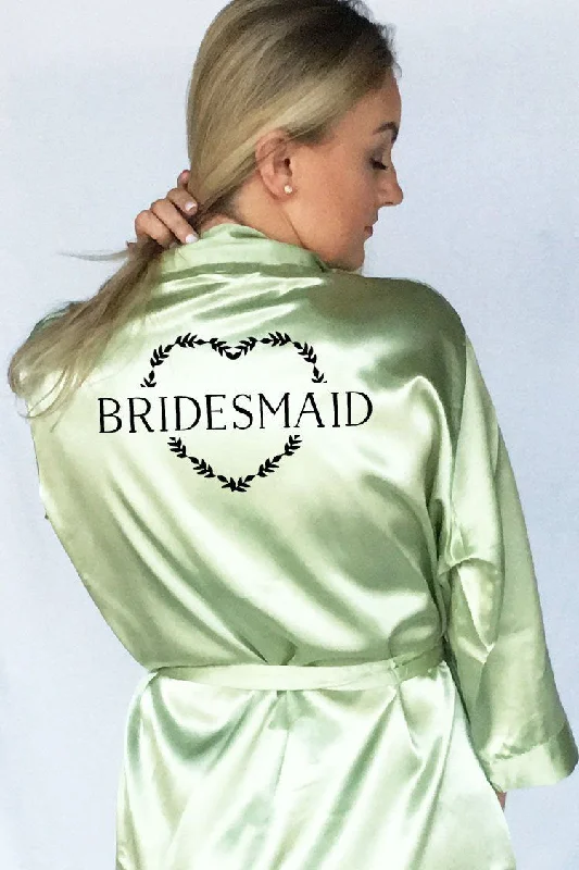 Heart Wreath Style - Bridesmaid Robe