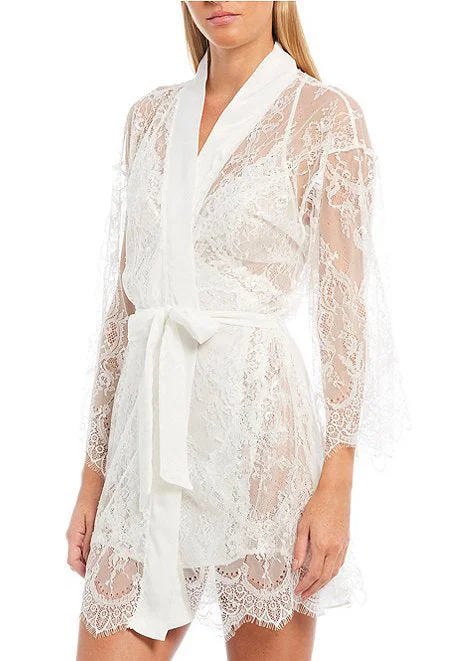 SARA Wrap Robe in Ivory