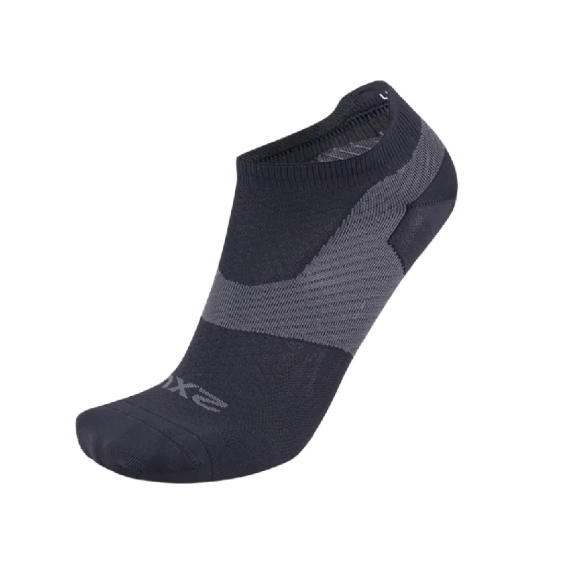 2XU - Vectr Ultralight No Show Socks - Titanium/Black