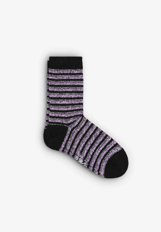 STRIPED LUREX SOCKS