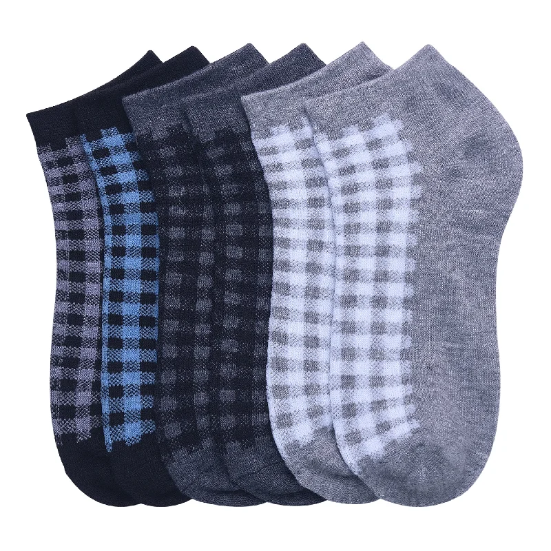 POWER CLUB SPANDEX SOCKS (GINGHAM)