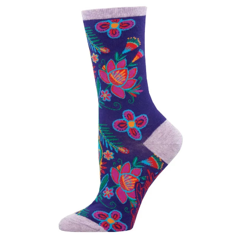 Alyssa Floral Women's Crew Socks