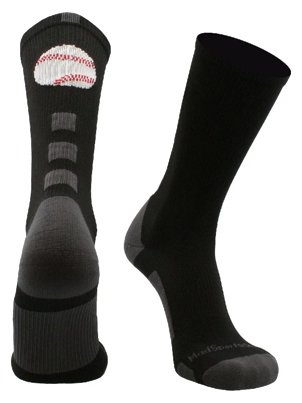 Baseball Logo Athletic Crew Socks (multiple colors)