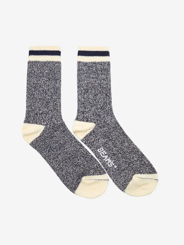 Beams Plus Rag Socks - New Navy/Navy