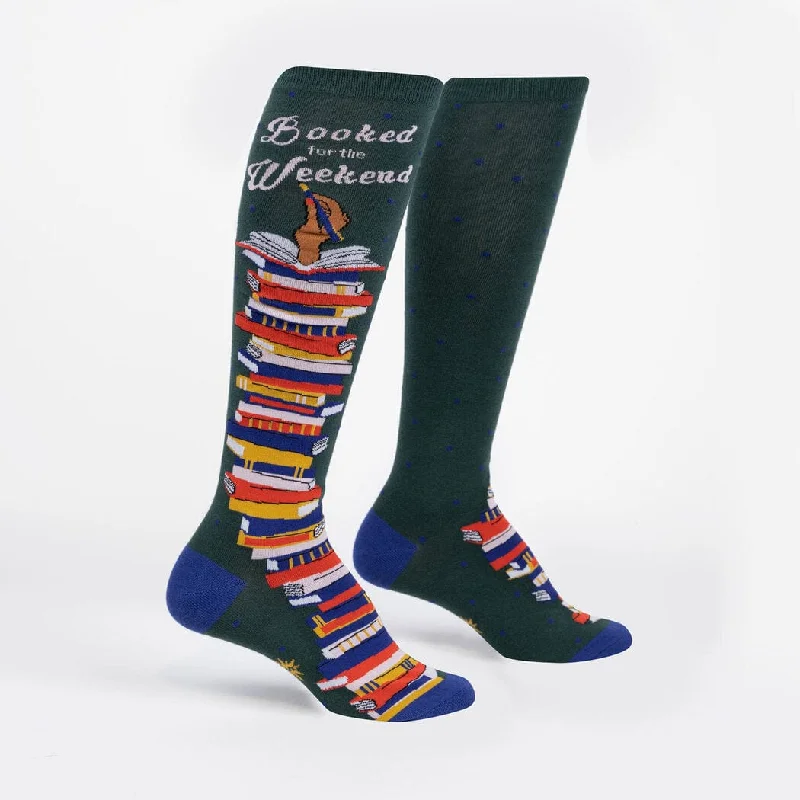 Booked For The Weekend Women's Knee High Socks