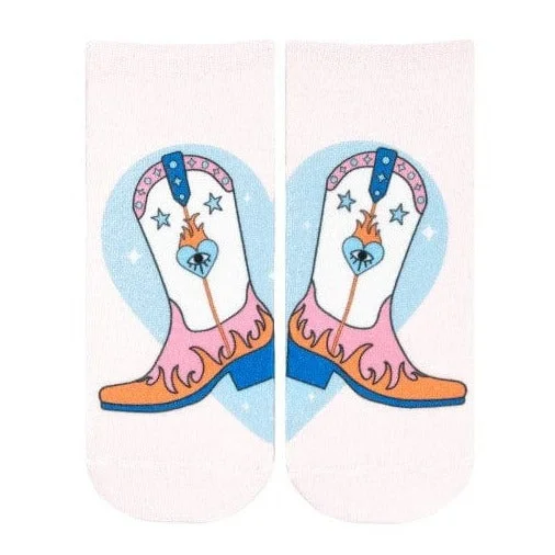 Boot Heart Ankle Socks