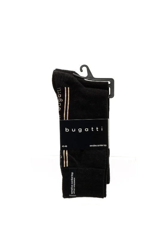 Bugatti 2 Pack Socks, Black