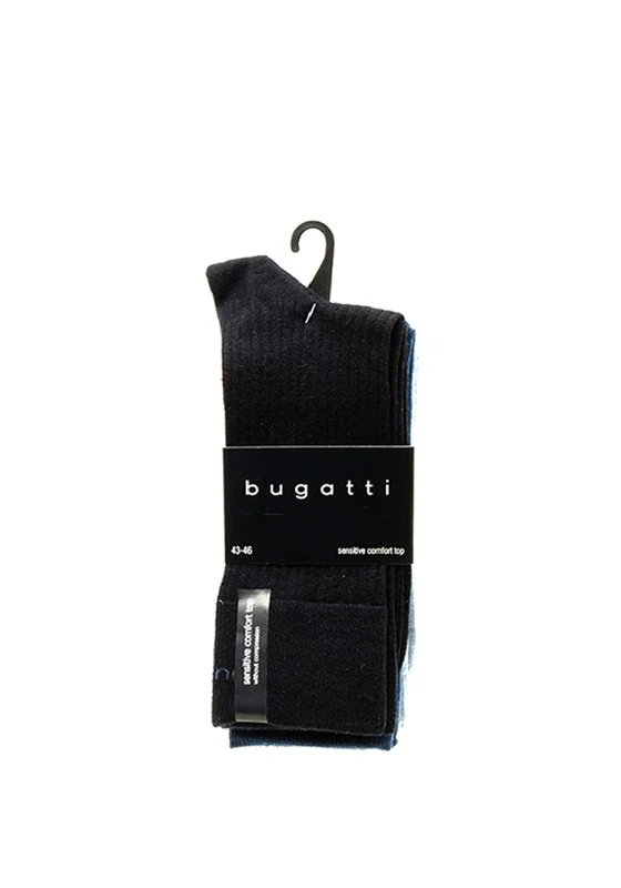 Bugatti 3 Pack Socks, Blue Multi UK5.5-8