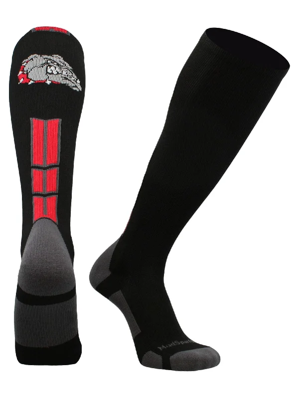 Bulldog Logo Over the Calf Socks