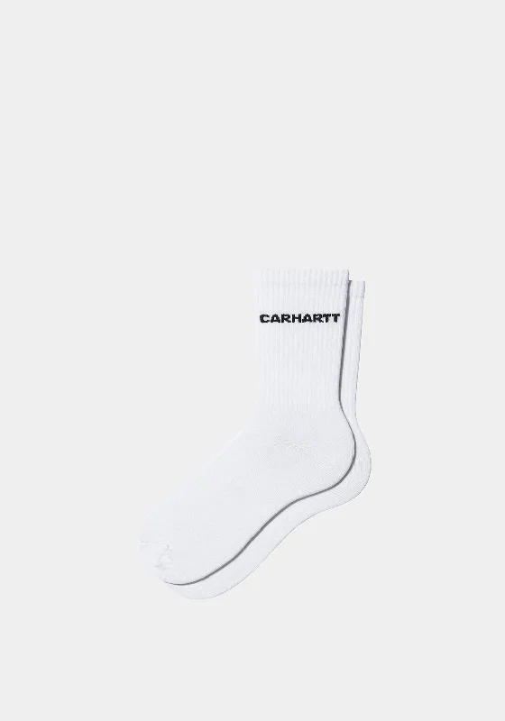 Carhartt WIP Link Socks, White UK6-11