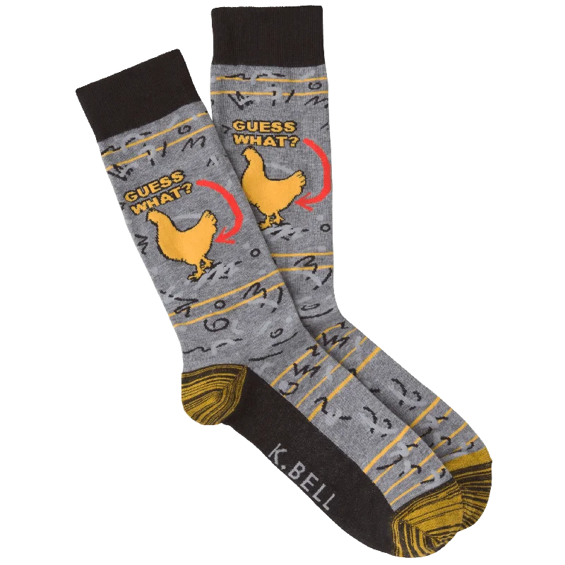 Chicken Butt Men's Crew Sock