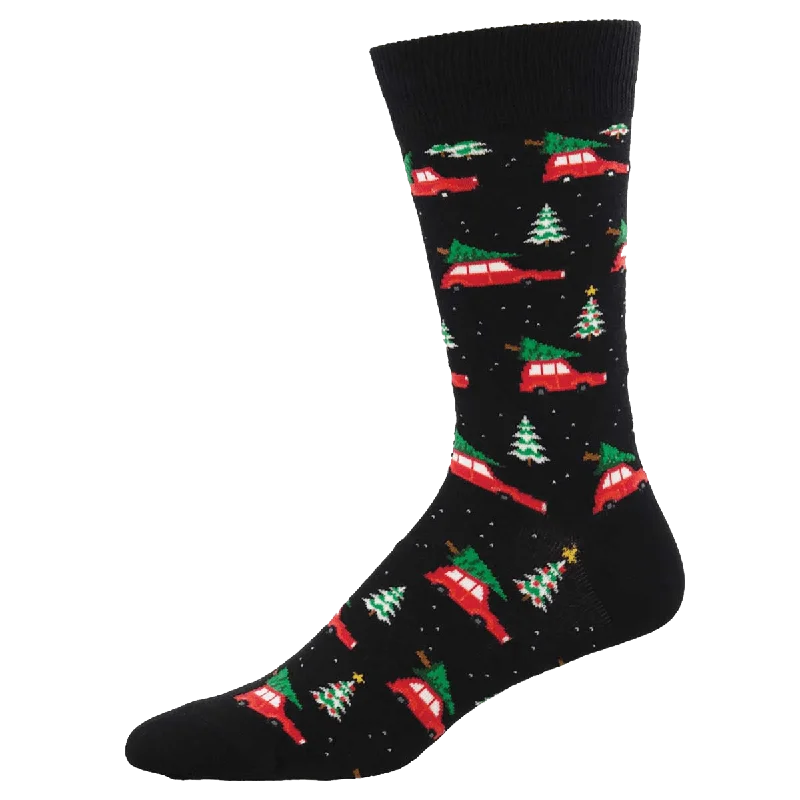 Christmas Cars Men's Crew Socks