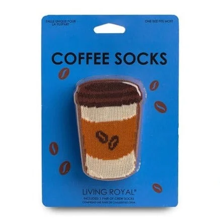 Coffee 3D Crew Socks