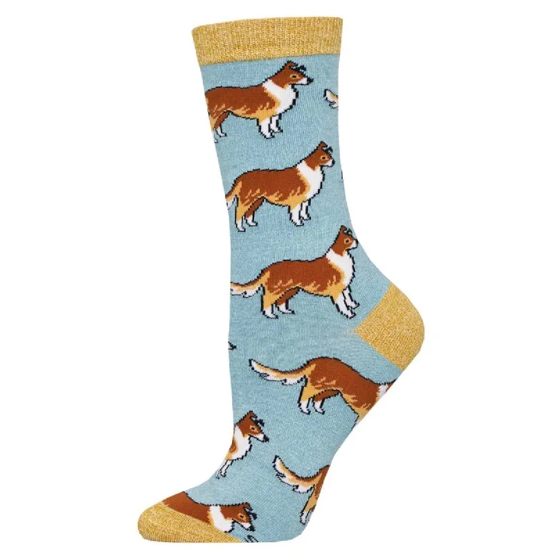 Collies Women's Bamboo Crew Socks