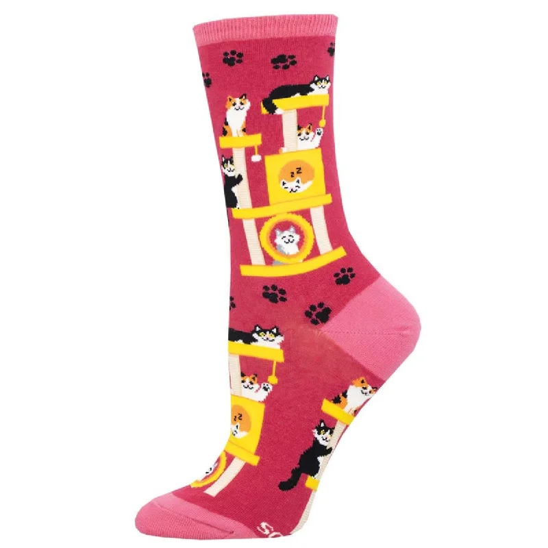 Cool Cats Club Women's Crew Socks