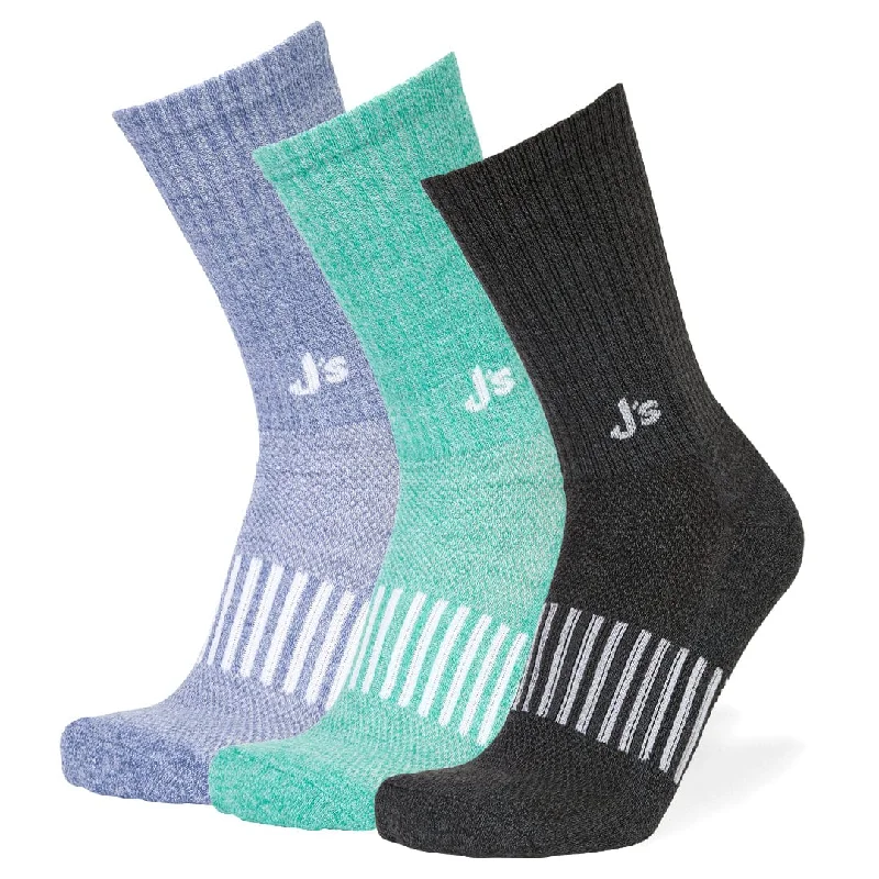 J's Athletic Crew 3 Pack - Solid Colors