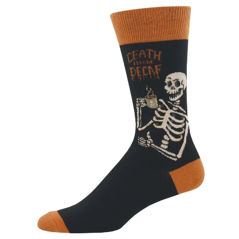 Death Before Decaf Men's Crew Sock