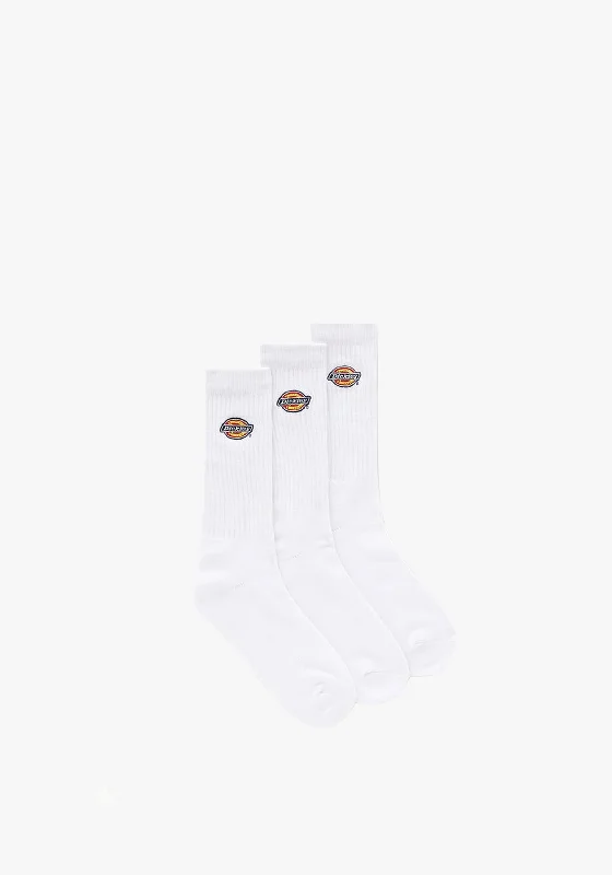 Dickies Valley Grove 3 Pair Socks, White