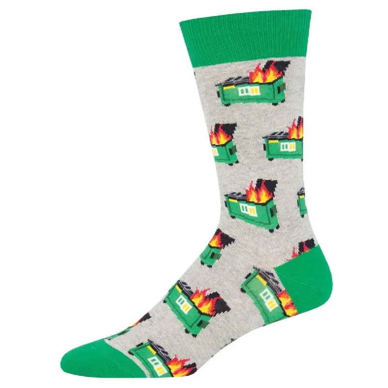 Dumpster Fire Men's Crew Sock