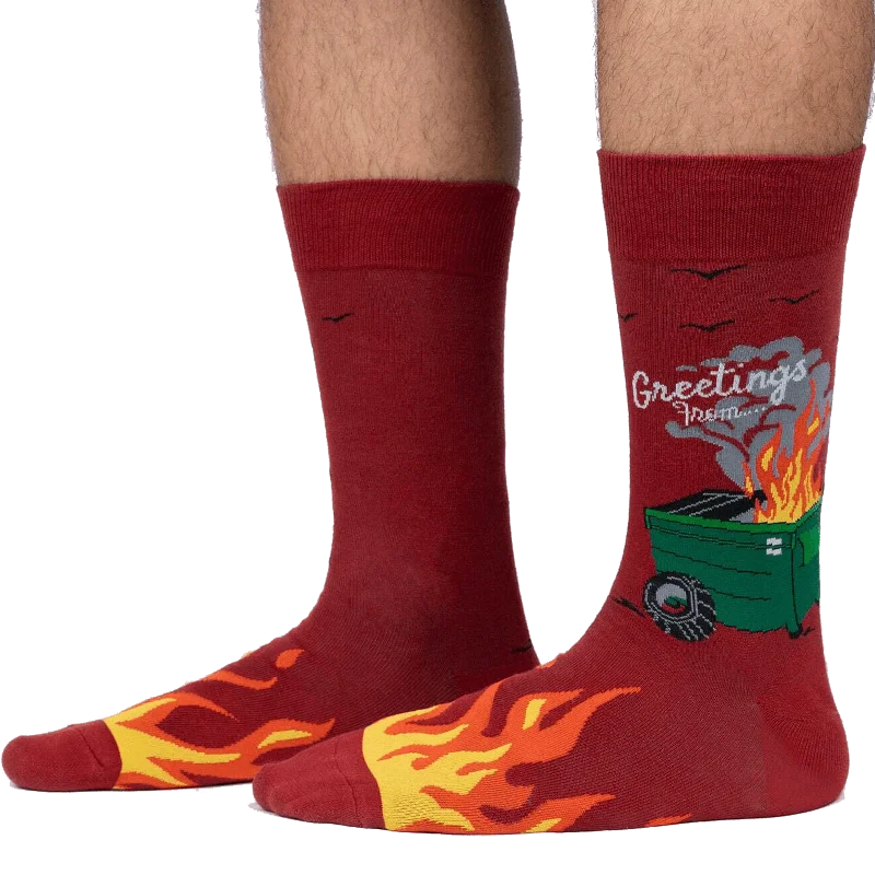 Dumpster Fire Men's Crew Socks