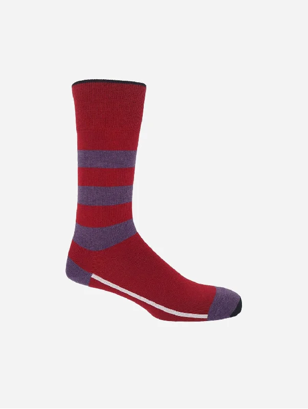 Equilibrium Men's Organic Cotton Socks | Red