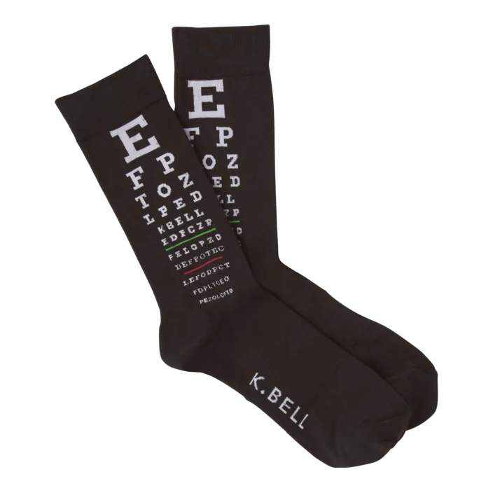 Eye Chart Men's Crew Socks