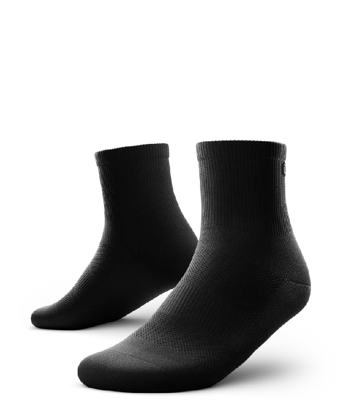 Flagship Quarter Socks Black