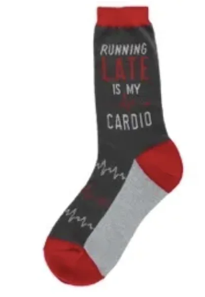 Women's Sock - Late is my Cardio - 7046