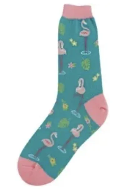 Women's Sock - Flamingo - 7117