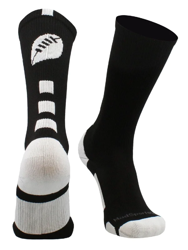 Football Logo Athletic Crew Socks (multiple colors)