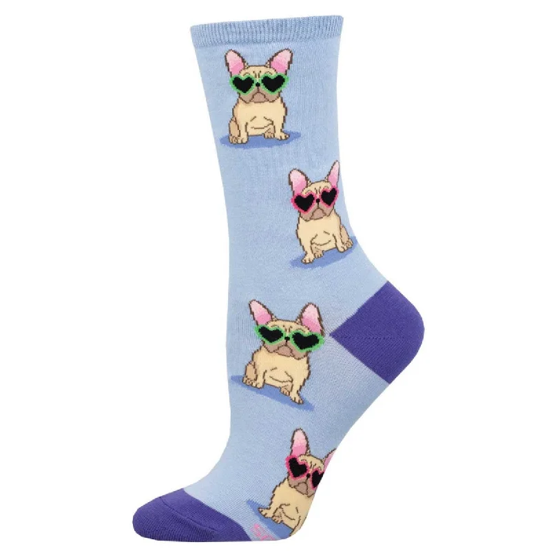 Frenchie Fashion Women's Crew Socks