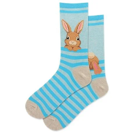 Fuzzy Bunny Women's Crew Socks