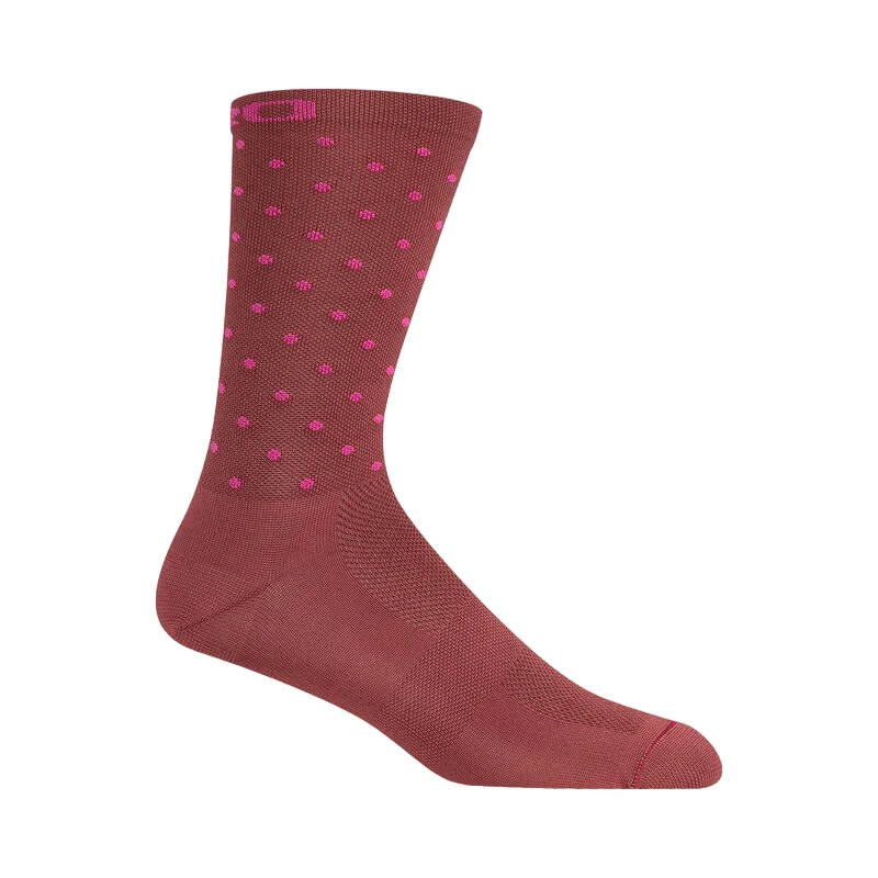 Giro Comp Racer 6" High Rise Sock - Dark Cherry-Raspberry