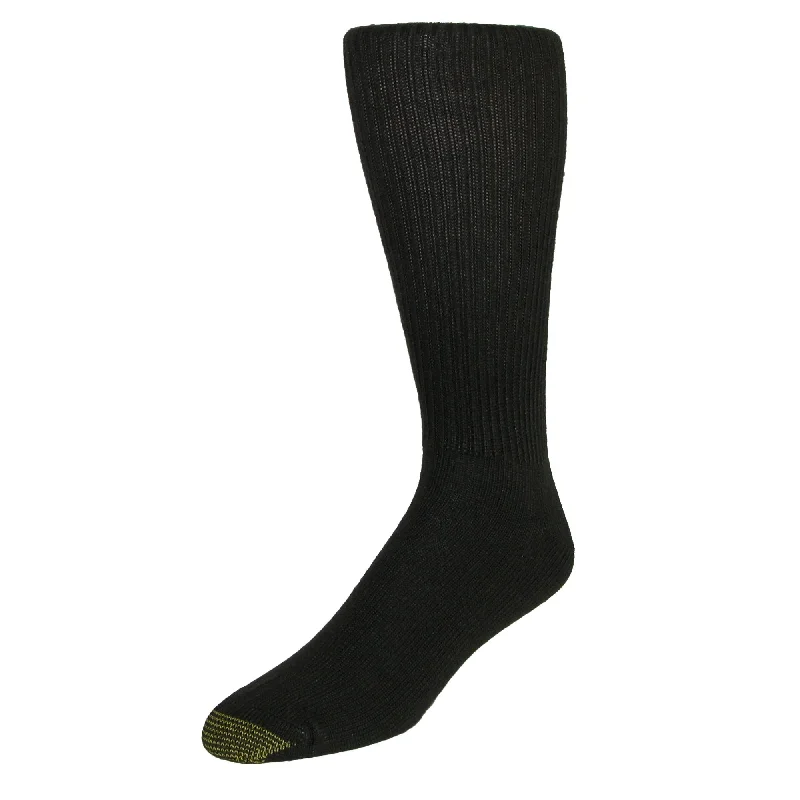 Gold Toe Men's Extended Size Fluffies Dress Socks (3 Pair Pack)