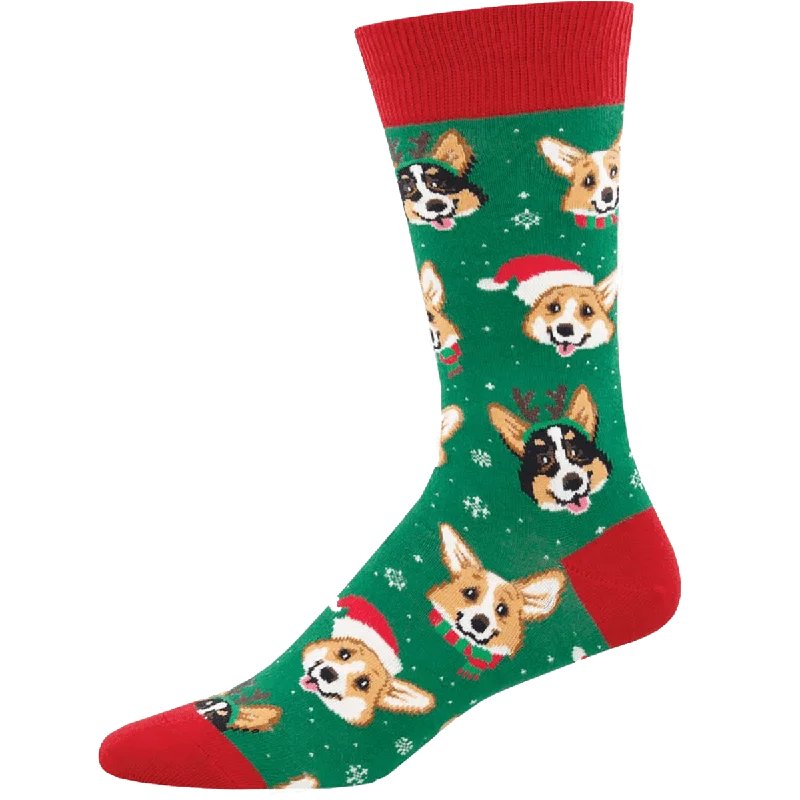 Happy Pawlidays Men's Crew Socks