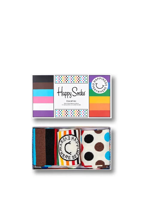 Happy Socks 3 Pair Socks Gift Set, Multicolour