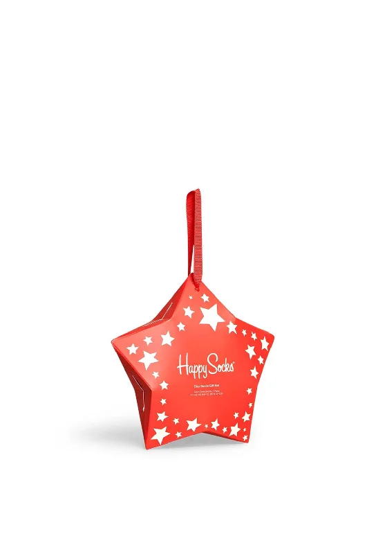 Happy Socks Stars Socks Gift Box, Red & White