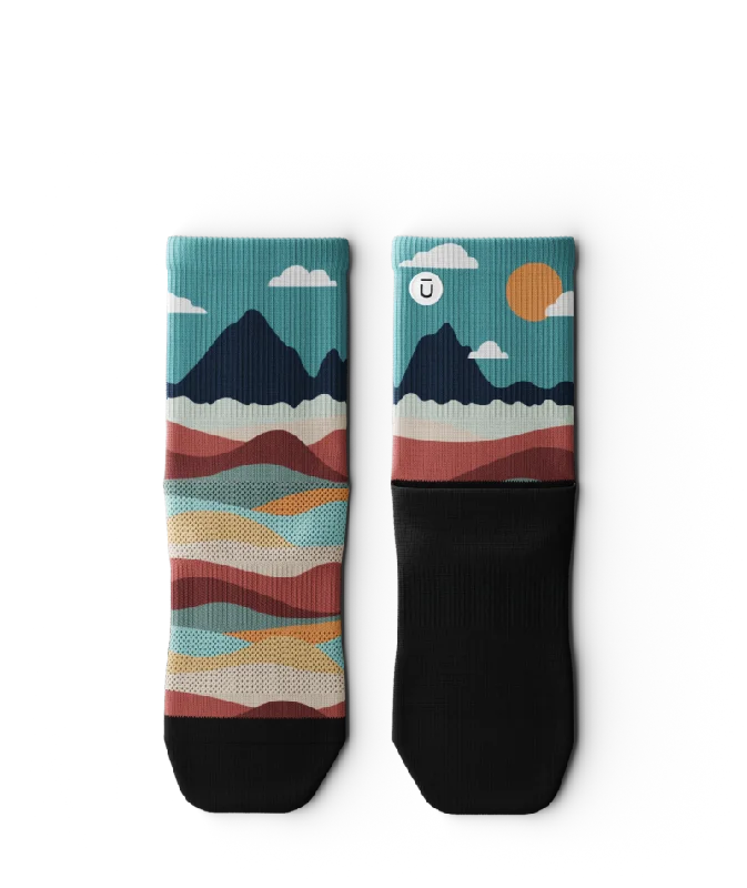 Head In The Clouds Quarter Socks