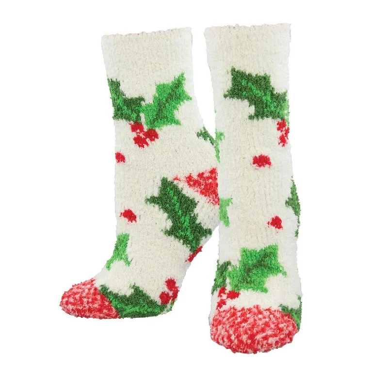 Holly Fuzzy Women's Crew Socks