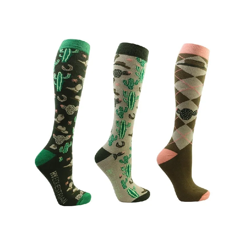 Hy Equestrian Wild Wild West Socks Pack of 3