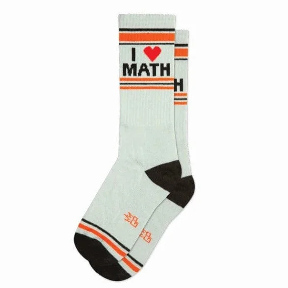 I Love Math Unisex Crew Socks