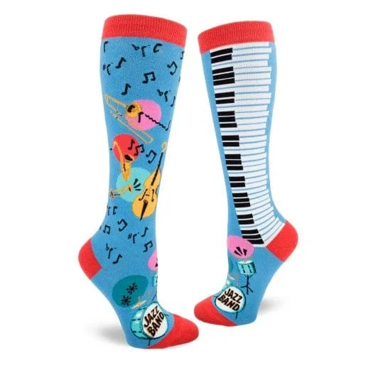 Jazz Band Women's Knee High Socks