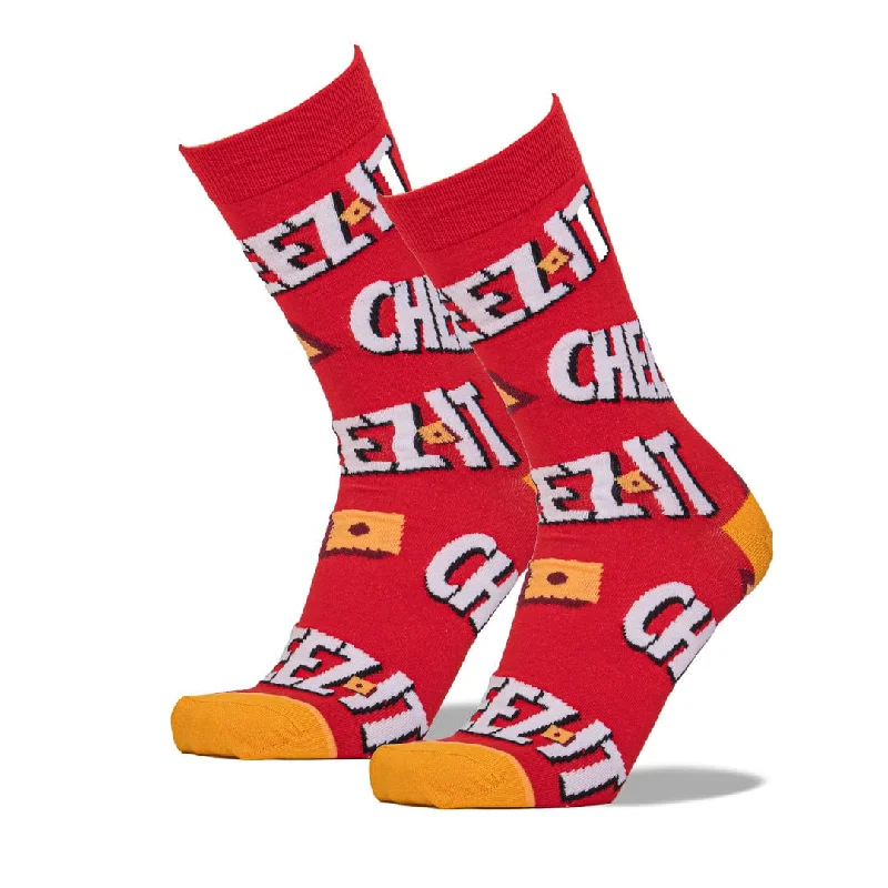 Keep It Cheesy Cheez Its Men's Crew Sock