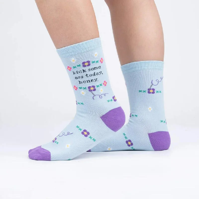 Kick Some Ass Today Women's Crew Socks