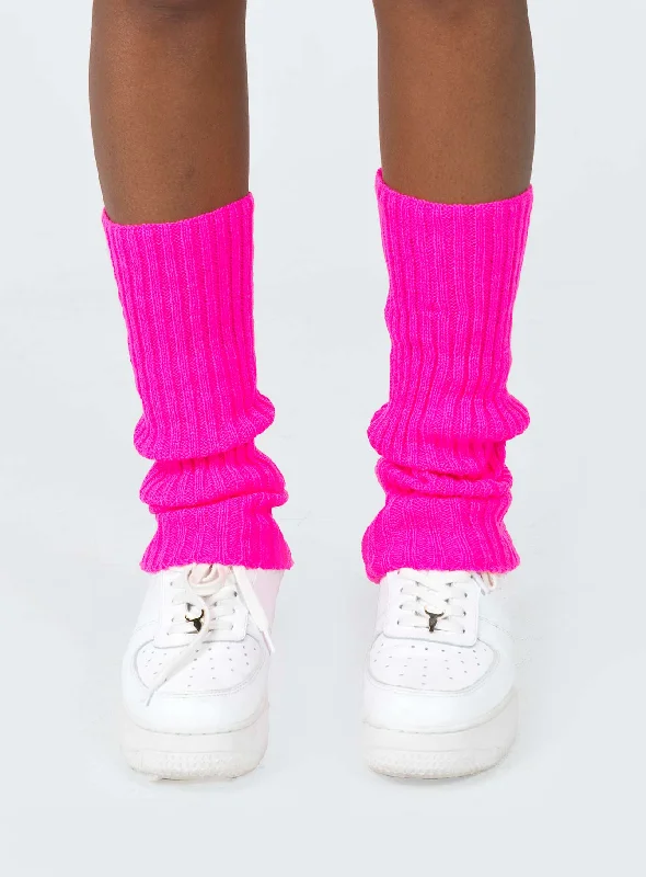 Koran Legwarmers Pink