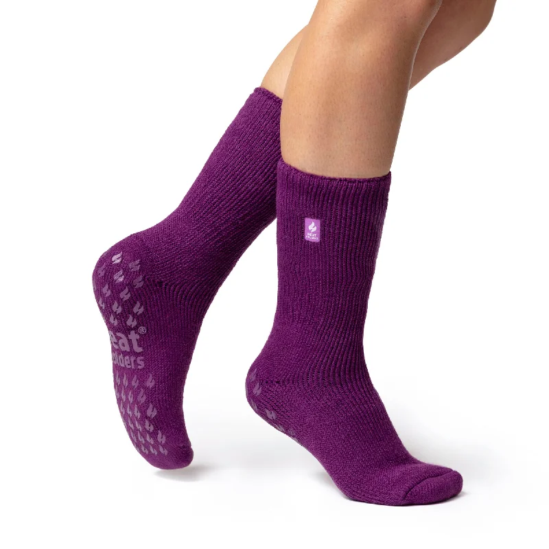 Ladies Original Thermal Slipper Socks - Violet