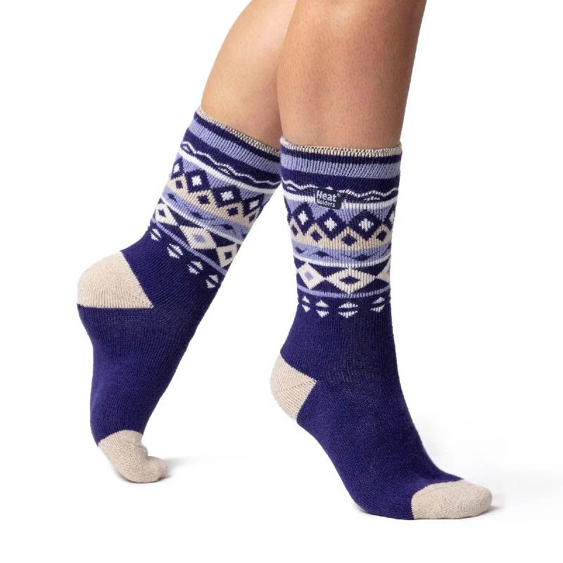 Ladies Lite Patterned Jacquard Socks - Holmcroft