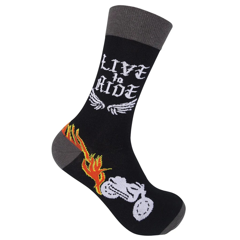 Live to Ride, Ride to Live Crew Socks