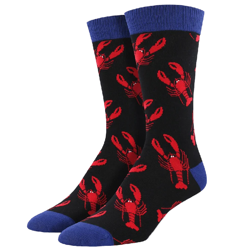 Lobster Men's Bamboo Crew Socks