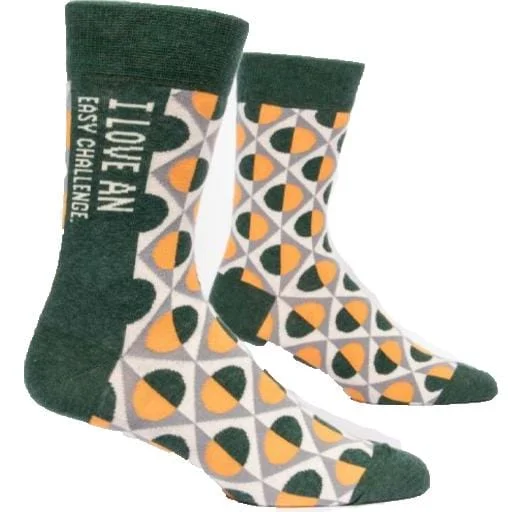 Love An Easy Challenge Men's Crew Sock